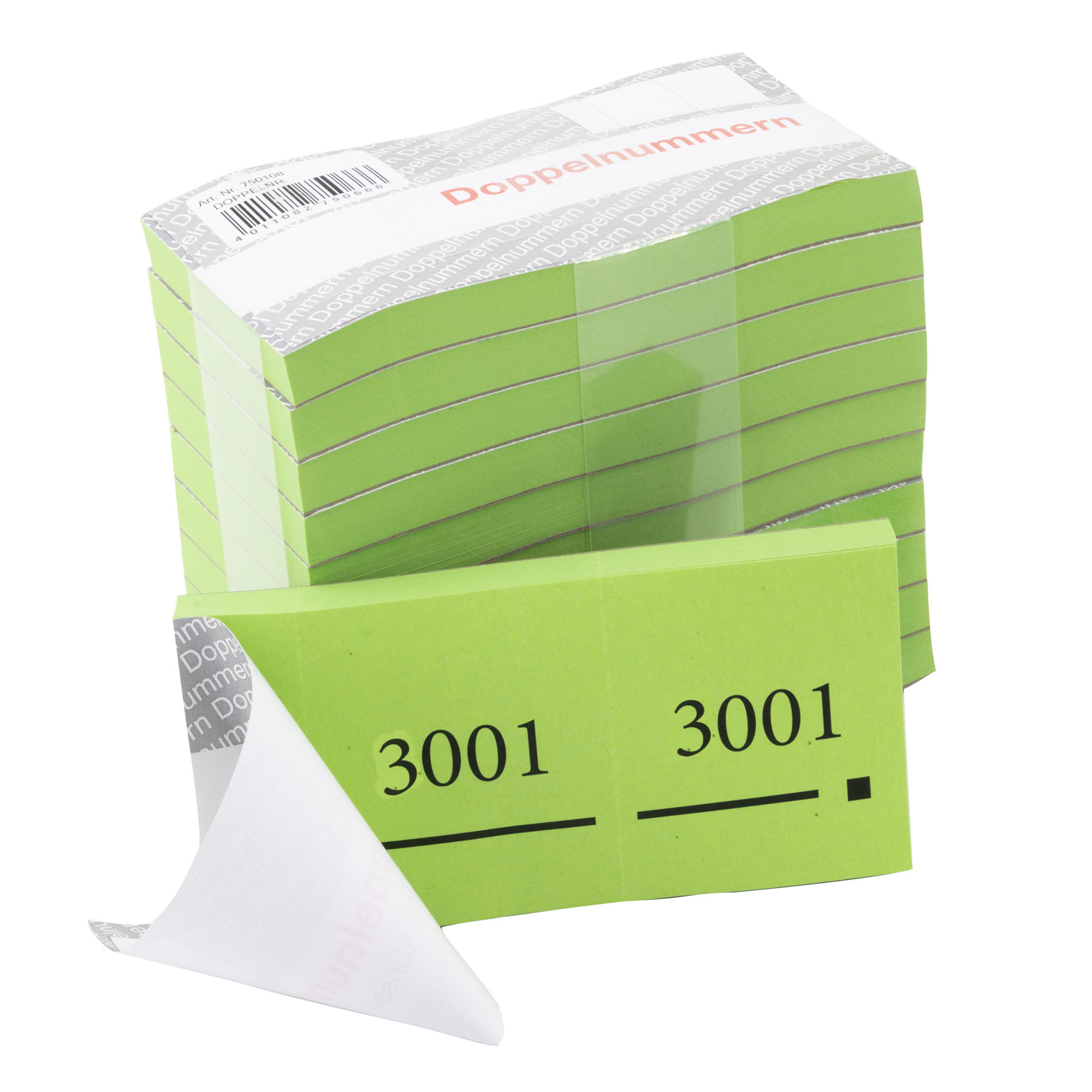 Nezyo Zahlenblöcke 1-100 – 100 Tombolalose, 10x5 Cm, Doppelt Nummeriert, Für Verlosungen, Partys & Events (Rosa)
